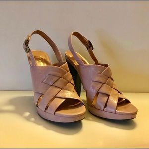 💕B MAKOWSKI BFNICOLE BLUSH leather Size: 8M heels